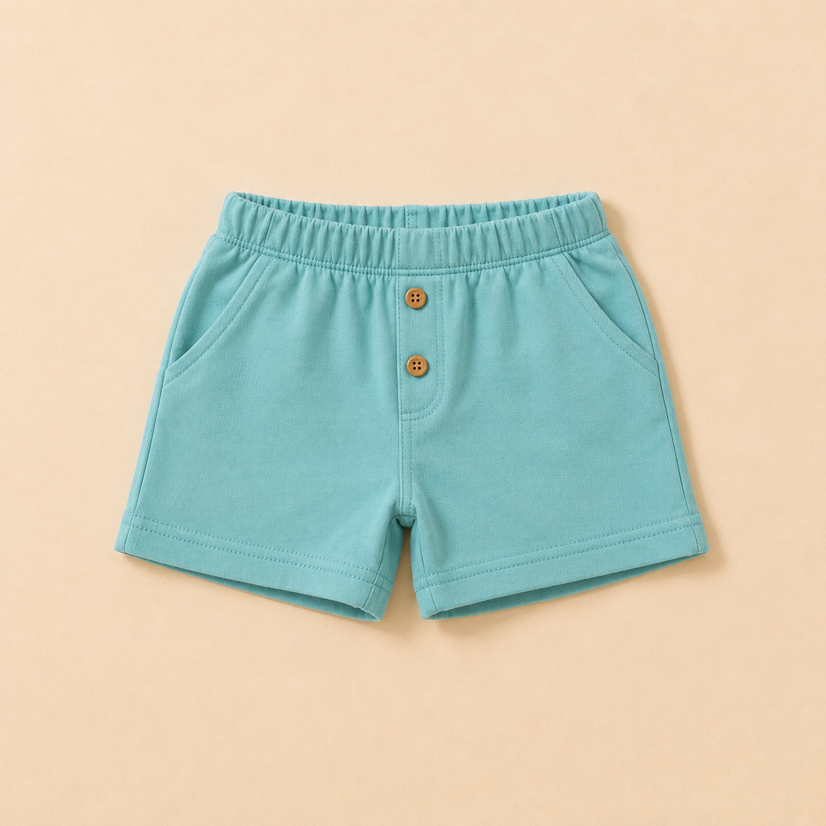 Girls Love Fruits Flutter Sleeve Top and Turquoise Shorts Set
