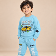 Boys Sky Blue Track Day Racing Car Loungewear Set