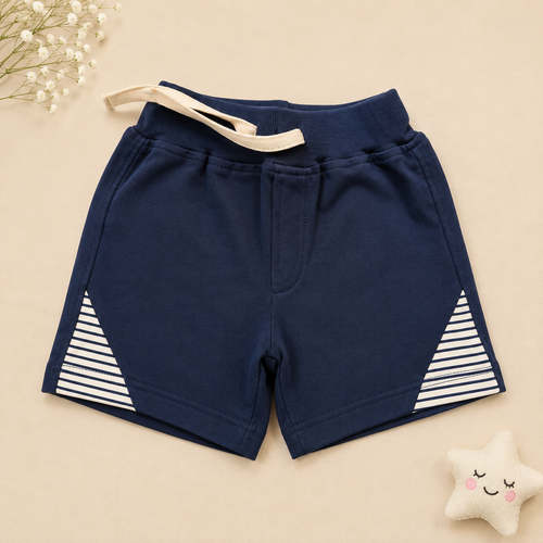 Baby Boys Little Copter Tee and Navy Shorts Set