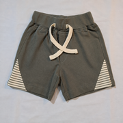Baby Boys Little Copter Shoulder Button Tee and Charcoal Shorts Set