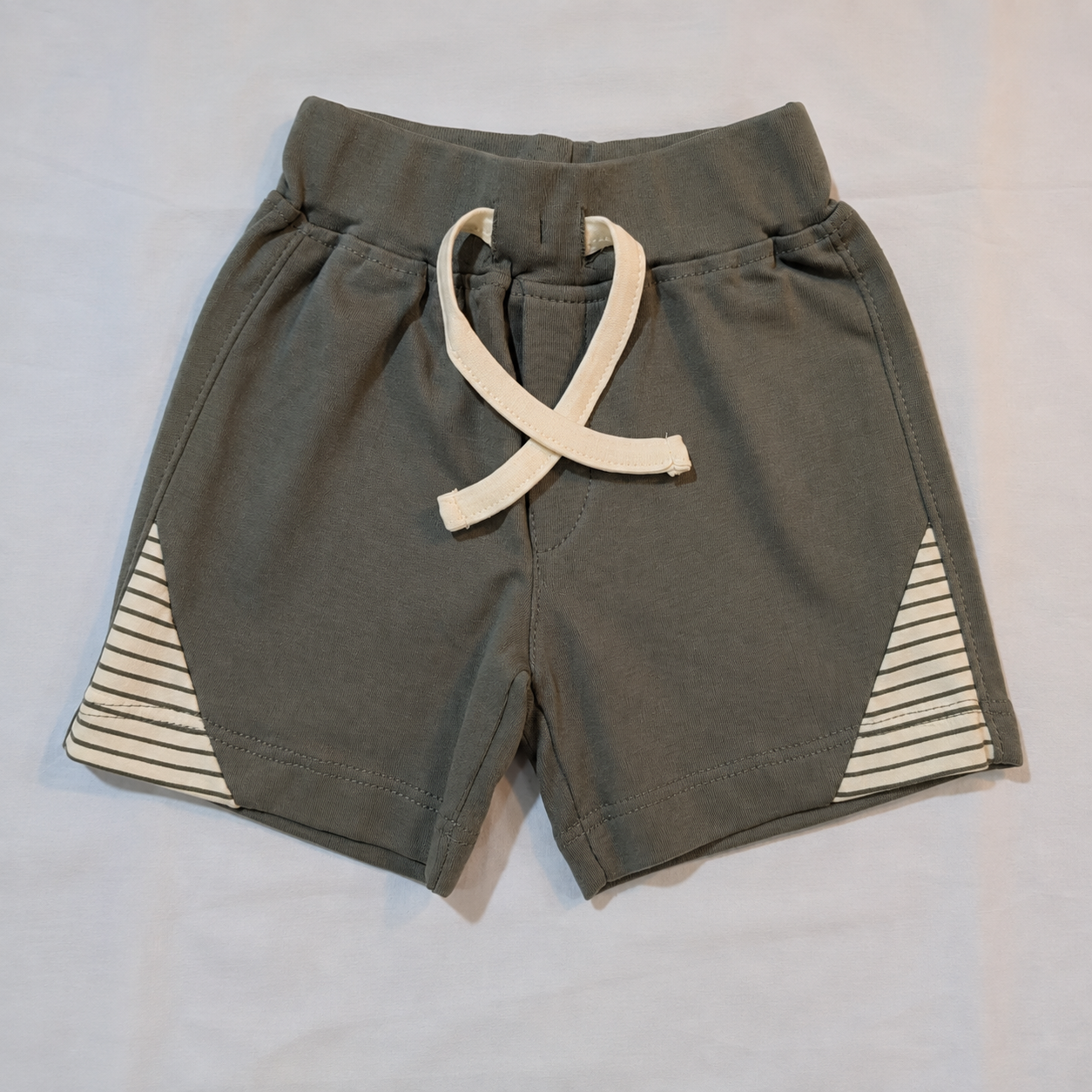 Baby Boys Little Copter Shoulder Button Tee and Charcoal Shorts Set