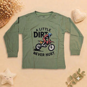 Boys Sage Green Dirt Bike Loungewear Set