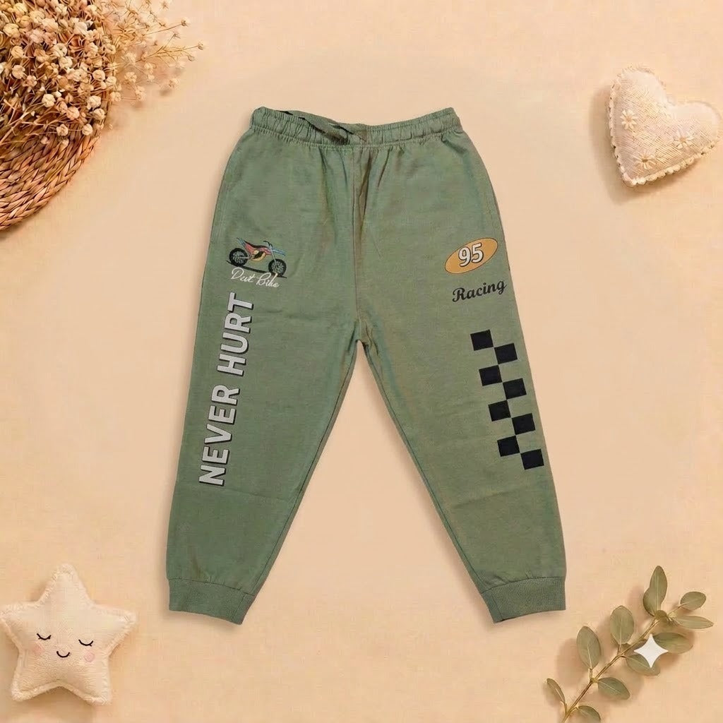 Boys Sage Green Dirt Bike Loungewear Set
