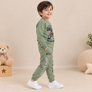 Boys Sage Green Dirt Bike Loungewear Set