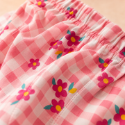 Girls Floral Print Cotton Half Sleeve Top & shorts