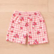 Girls Floral Print Cotton Half Sleeve Top & shorts