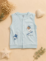 Boys Blue Space Journey 3-Piece Cotton Set