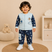Boys Rust Orange Construction Crew 3-Piece Cotton Set