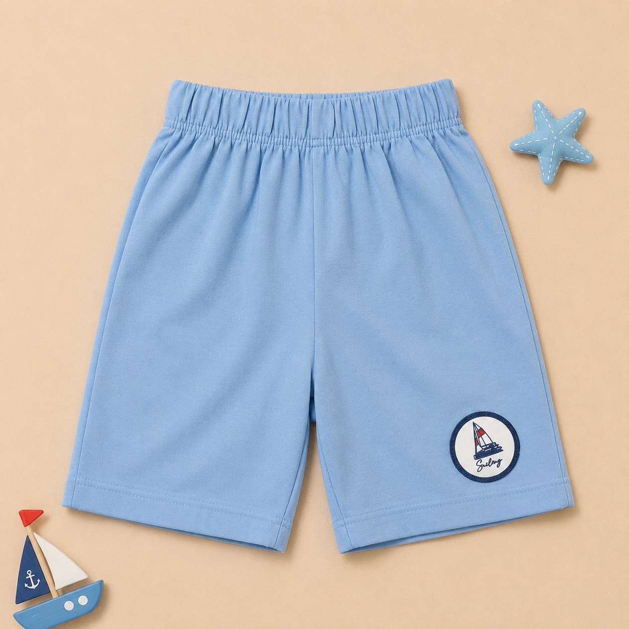 Boys Yacht Club Sailboat Striped Tee and Shorts Set