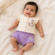 Baby Girls I Love My Mommy Ruffle Top and Shorts Set