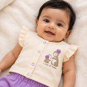 Baby Girls I Love My Mommy Ruffle Top and Shorts Set