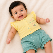 Baby Girls I Love My Mommy Ruffle Top and Shorts Set