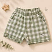 Boys Going on Adventures Graphic Tee and Plaid Shorts Set