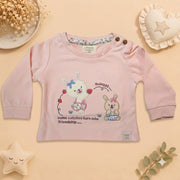 Baby Girls Sage Green Bunny & Floral Diaper Pant Set