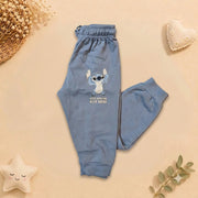 Boys Blue Stitch Polo Sweatshirt & Jogger Set