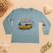 Boys Sky Blue Track Day Racing Car Loungewear Set
