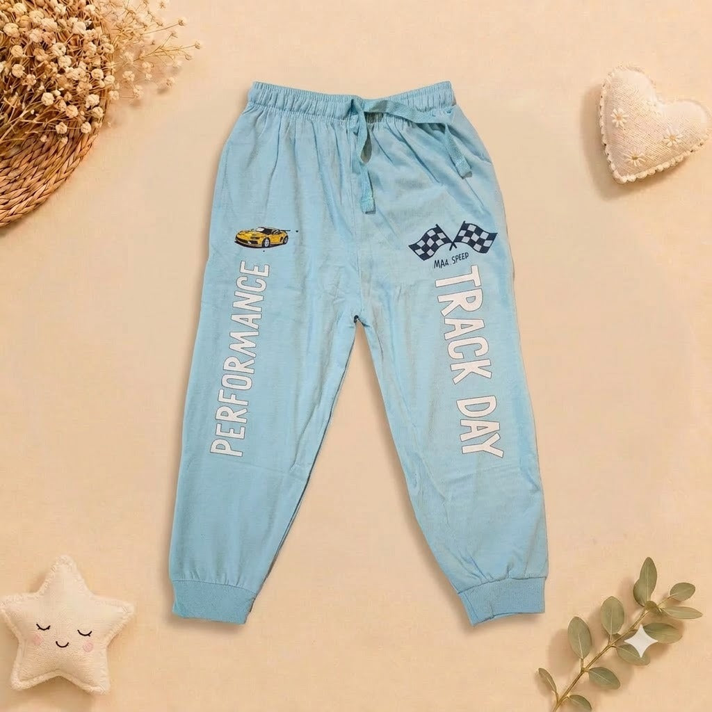 Boys Sky Blue Track Day Racing Car Loungewear Set