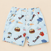 Boys Funday Printed Short Sleeve Shirt and Shorts Set