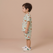 Boys Tasty Funday Printed Short Sleeve Shirt and Shorts Set