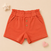 Girls Love Fruits Flutter Sleeve Top and Turquoise Shorts Set